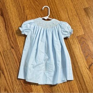 Bailey Boys 9M Light Blue Hand Smocked Baby Girls' Dress